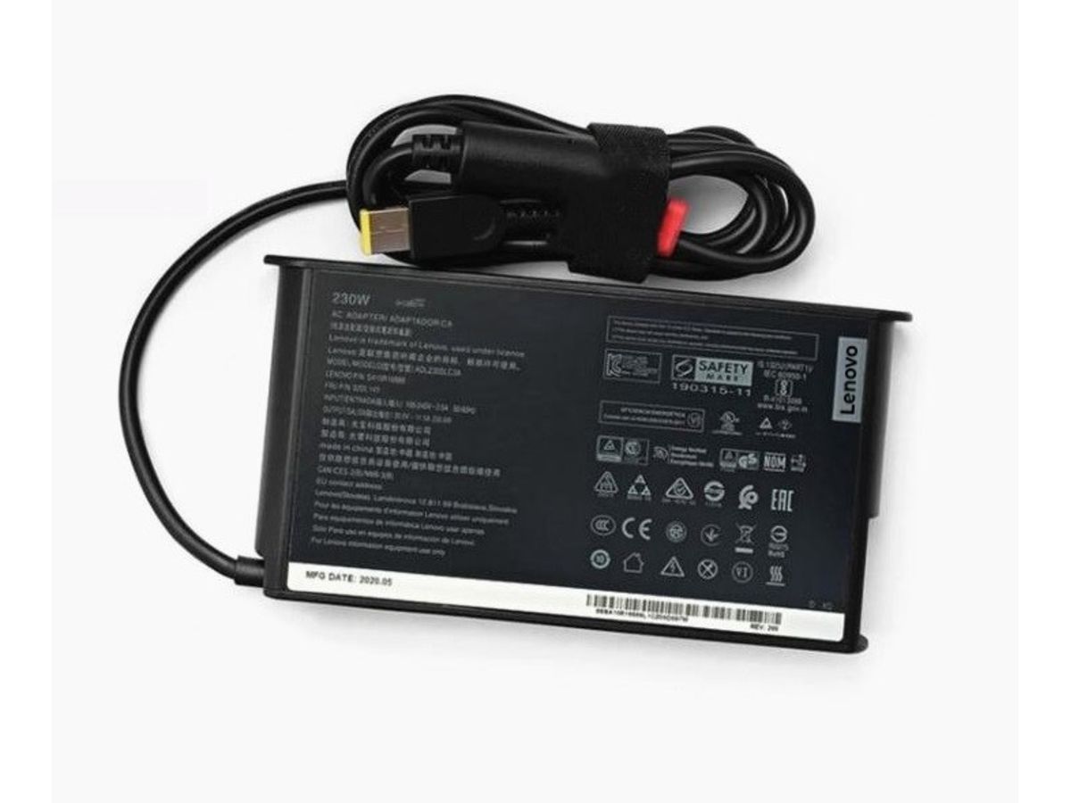 Блок питания (зарядка, зарядное устройство) для ноутбука Lenovo 230W  20V/11.5A прямоугольный разъем оригинал