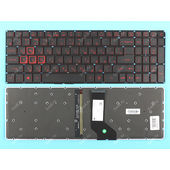 Клавиатура для Acer Nitro 5 AN515-31 черная с подсветкой
