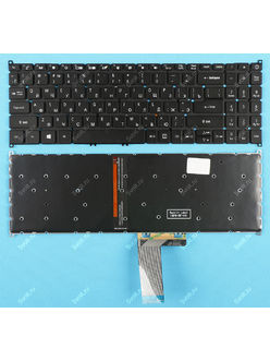 Клавиатура для Acer Aspire 5 A515-54G черная с подсветкой