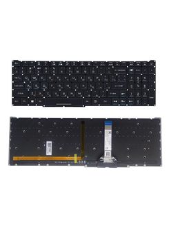 Клавиатура для Acer Predator Triton 300 PT315-53 (узкий шлейф) черная с RGB подсветкой