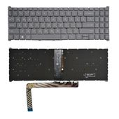 Клавиатура для Acer Aspire 3 A315-24P серая с подсветкой