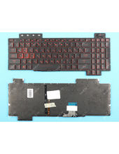 Клавиатура для Asus TUF Gaming FX505DY черная с красной подсветкой