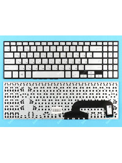 Клавиатура для Asus F507UF серебристая