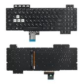 Клавиатура для Asus TUF Gaming FX505D черная с RGB подсветкой