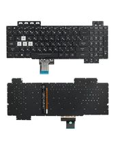 Клавиатура для Asus TUF Gaming FX505D черная с RGB подсветкой
