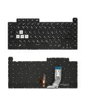 Клавиатура для Asus ROG Strix G15 G512LU черная с подсветкой (RGB 4 Zone)