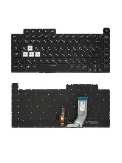 Клавиатура для Asus ROG Strix G15 G512LU черная с подсветкой (RGB 4 Zone)