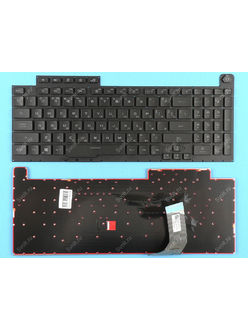 Клавиатура для Asus ROG STRIX SCAR III G731GU черная с подсветкой (RGB PER KEY)
