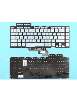 Клавиатура для Asus ROG Zephyrus M GU502G голубая с подсветкой