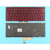 Клавиатура для Asus Zenbook UX333F красная с подсветкой