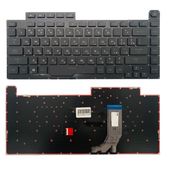 Клавиатура для Asus ROG Strix G531GV черная с подсветкой (RGB Per-Key)