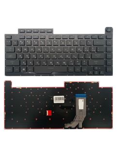 Клавиатура для Asus ROG Strix G531GV черная с подсветкой (RGB Per-Key)
