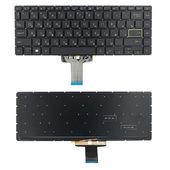 Клавиатура для Asus L410K черная с подсветкой
