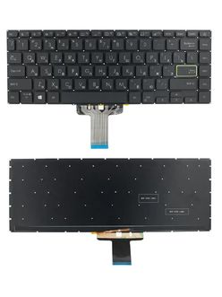 Клавиатура для Asus VivoBook M413D черная с подсветкой