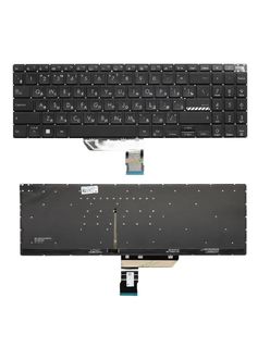 Клавиатура для Asus VivoBook Pro 15 M3500Q черная с подсветкой