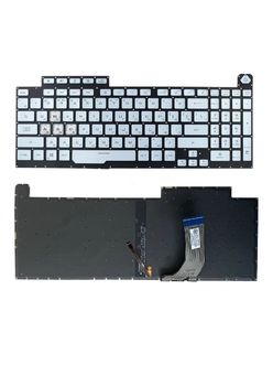 Клавиатура для Asus ROG Strix G G731GT (1-Zone RGB) голубая с подсветкой