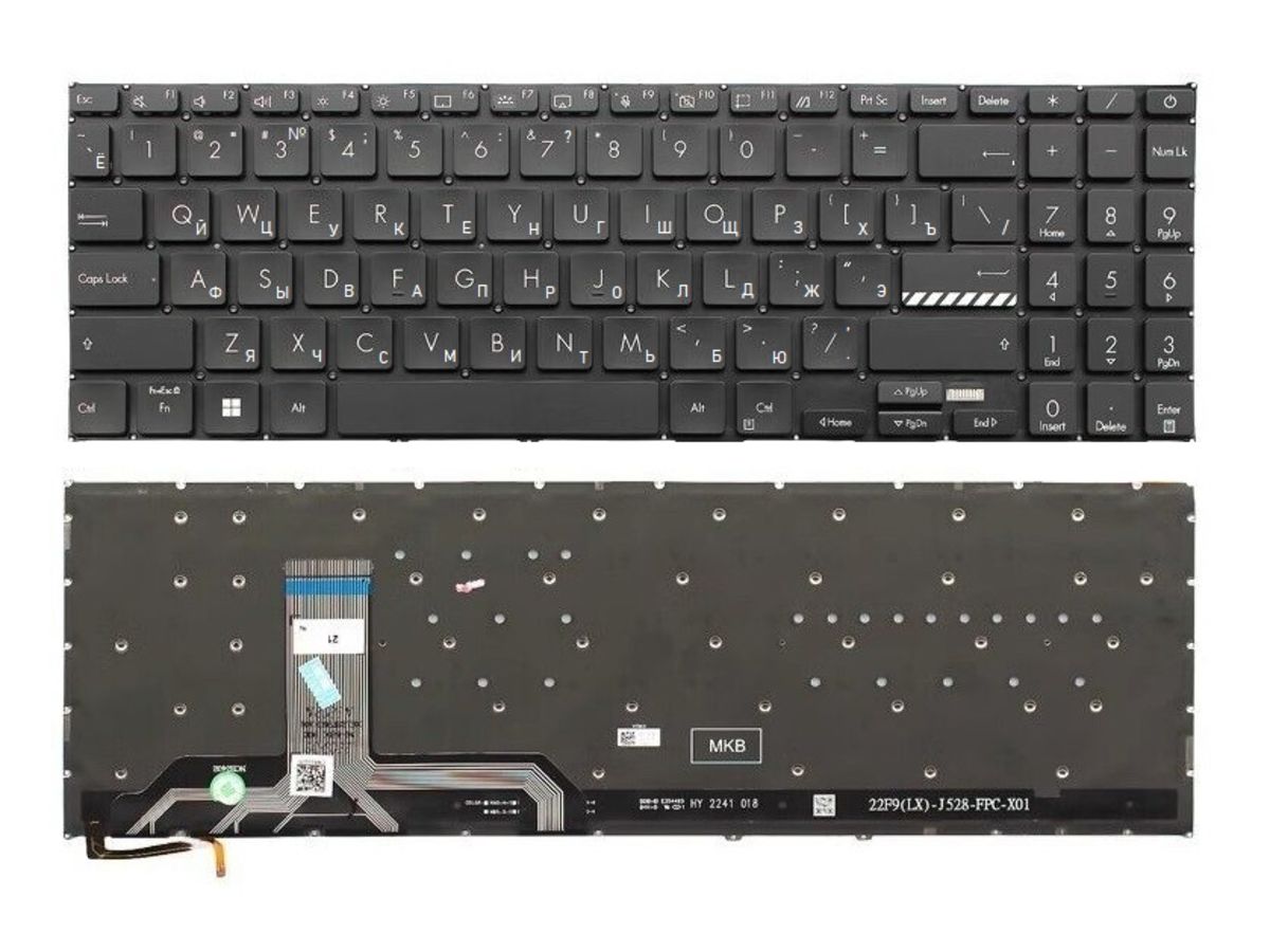 Клавиатура для Asus Vivobook 15 M1502I черная с подсветкой - купить ...
