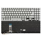 Клавиатура для Asus Vivobook 15 F1504V серебристая с подсветкой