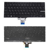 Клавиатура для Asus VivoBook Pro 14 K3400P черная с подсветкой