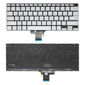 Клавиатура для Asus VivoBook Pro 14 K3400P серебристая с подсветкой