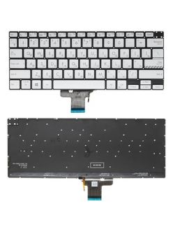 Клавиатура для Asus VivoBook Pro 14 M3400Q серебристая с подсветкой