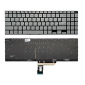 Клавиатура для Asus VivoBook Pro 15 K3500P серебристая с подсветкой