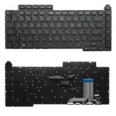 Клавиатура для Asus ROG Strix G15 G513Q черная с подсветкой (RGB Per-Key)