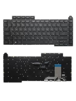 Клавиатура для Asus ROG Strix G15 G513Q черная с подсветкой (RGB Per-Key)
