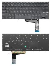 Клавиатура для Asus VivoBook 14X X1403Z черная с подсветкой