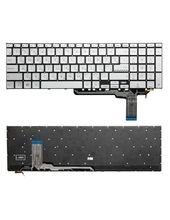 Клавиатура для Asus VivoBook 17 X1704V серебристая с подсветкой