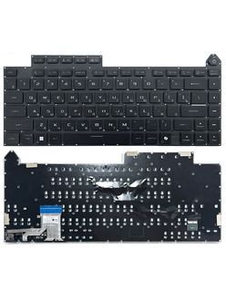 Клавиатура для Asus ROG Strix G16 G615J черная с подсветкой (RGB PER KEY)