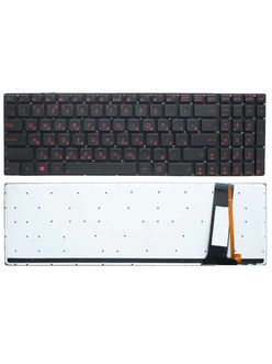Клавиатура для ноутбука Asus N76 с подсветкой