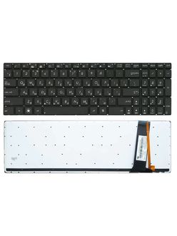 Клавиатура для ноутбука Asus G550J черная с подсветкой