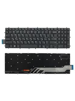 Клавиатура для ноутбука Dell Inspiron 5567 черная с подсветкой