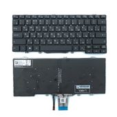 Клавиатура для Dell Latitude 5300 (2-in-1) черная с подсветкой