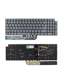 Клавиатура для Dell Inspiron 15 3511 (P112F001/P112F002/P112F003)  серая с подсветкой