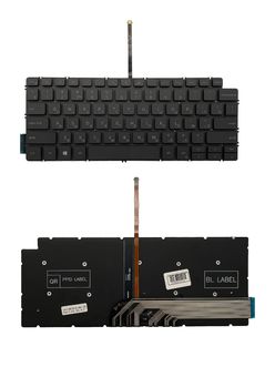 Клавиатура для Dell Inspiron 7390 2-in-1 (P113G001) черная с подсветкой
