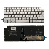 Клавиатура для Dell Inspiron 7390 2-in-1 (P113G001) серебристая с подсветкой