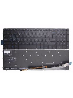 Клавиатура для Dell G3 3590 черная с синей подсветкой