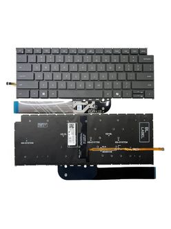Клавиатура для Dell Inspiron 14 5440 черная с подсветкой