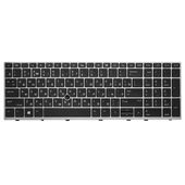 Клавиатура для HP ZBook 15u G5 черная с подсветкой и указателем