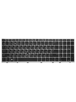 Клавиатура для HP ZBook 15u G5 черная с подсветкой и указателем