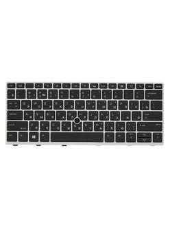 Клавиатура для HP EliteBook 830 G6 черная с подсветкой и указателем