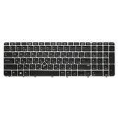 Клавиатура для HP ZBook 15u G3 черная с подсветкой и указателем