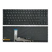 Клавиатура для HP OMEN 15-EK0000UR черная с белой подсветкой
