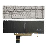 Клавиатура для HP Victus 15-FA0000 белая с подсветкой