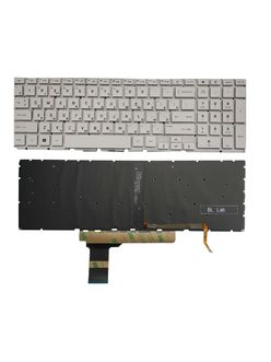 Клавиатура для HP Victus 15-FA0000 белая с подсветкой
