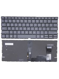 Клавиатура для HP ProBook 440 G11 серая с подсветкой