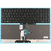Клавиатура для HP 15-AC000UR черная с подсветкой