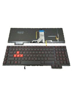 Клавиатура для HP Omen 17-AN000UR черная с подсветкой